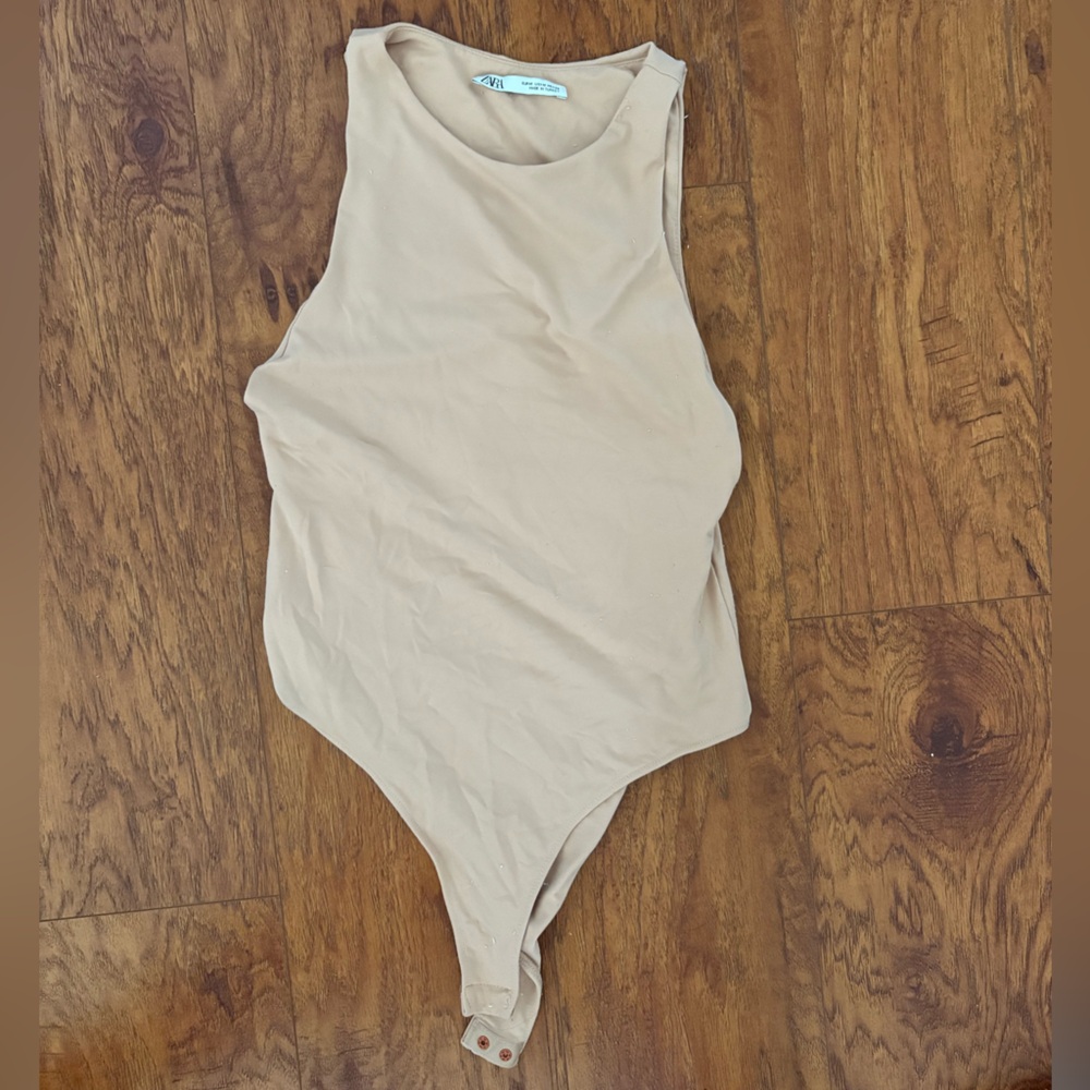 Zara medium tan body suit
